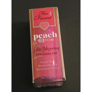Too Faced Peach Bloom Color Blossoming Lip & Cheek Tint Guava Glow 7ml NIB(E-11)